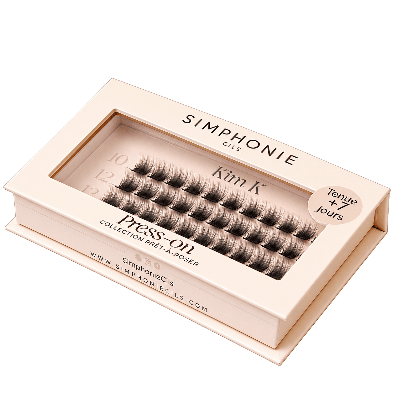 Faux cils PressOn KimK Wispy Simphonie Cils